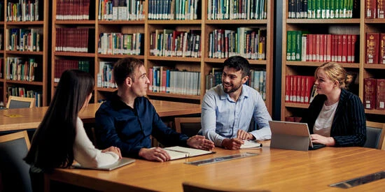 Deakin law students studying at Geelong Waterfront Campus.