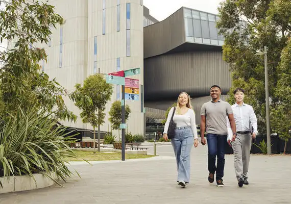 Deakin students on campus