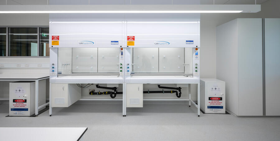 The facility equipment inside specialist fuel cell prototyping, assembly, testing and validating labs.