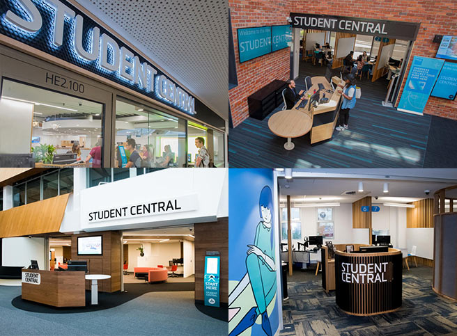 Images of Burwood Student Central locations